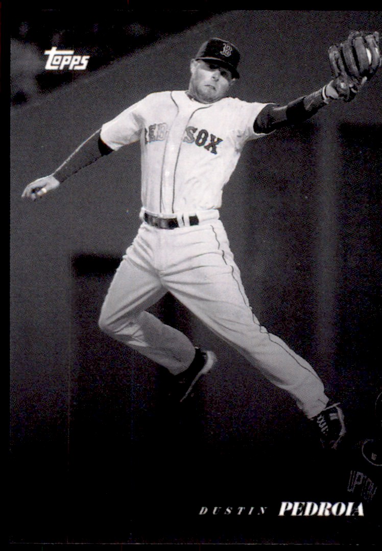 DUSTIN PEDROIA 2022 Topps Black & White SEPIA 62/75 Boston Red Sox Card  #38