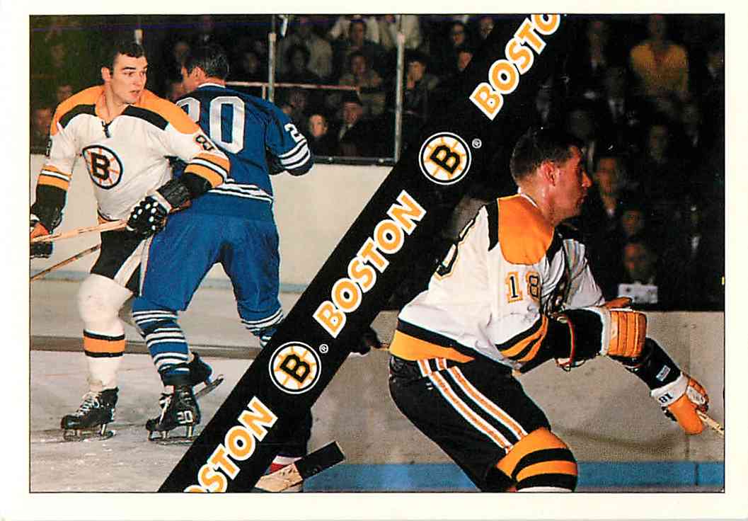 1992 93 Ultimate Original Six Wayne Carleton Fern Flaman Ken Hodge Leo Labine 4 On Kronozio