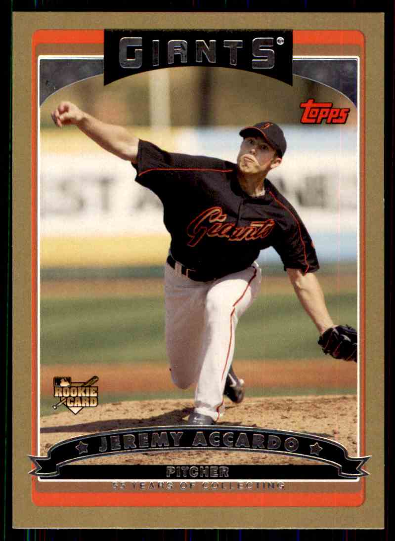 2006 Topps Gold Jeremy Accardo #625