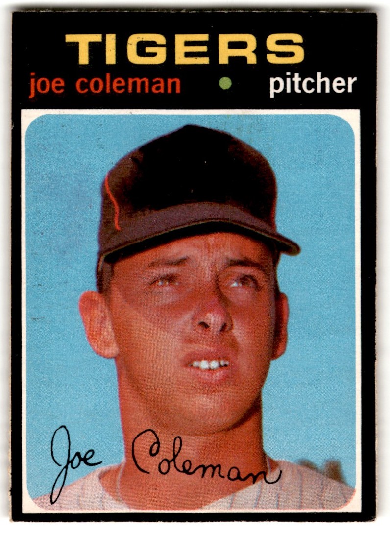 1971 O-Pee-Chee Joe Coleman #403 card front image