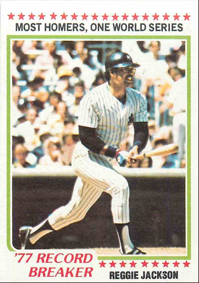 1978 Topps Reggie Jackson Rb #7