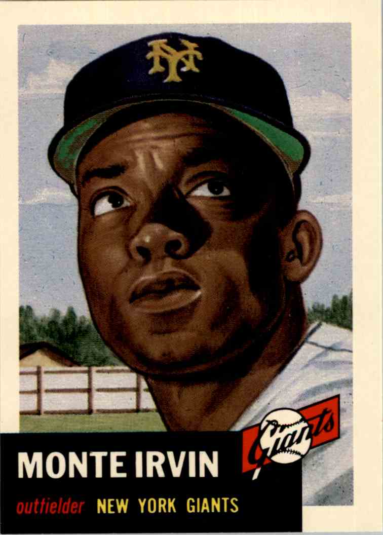 1953 Topps #62 Monte Irvin New York Giants Baseball Card