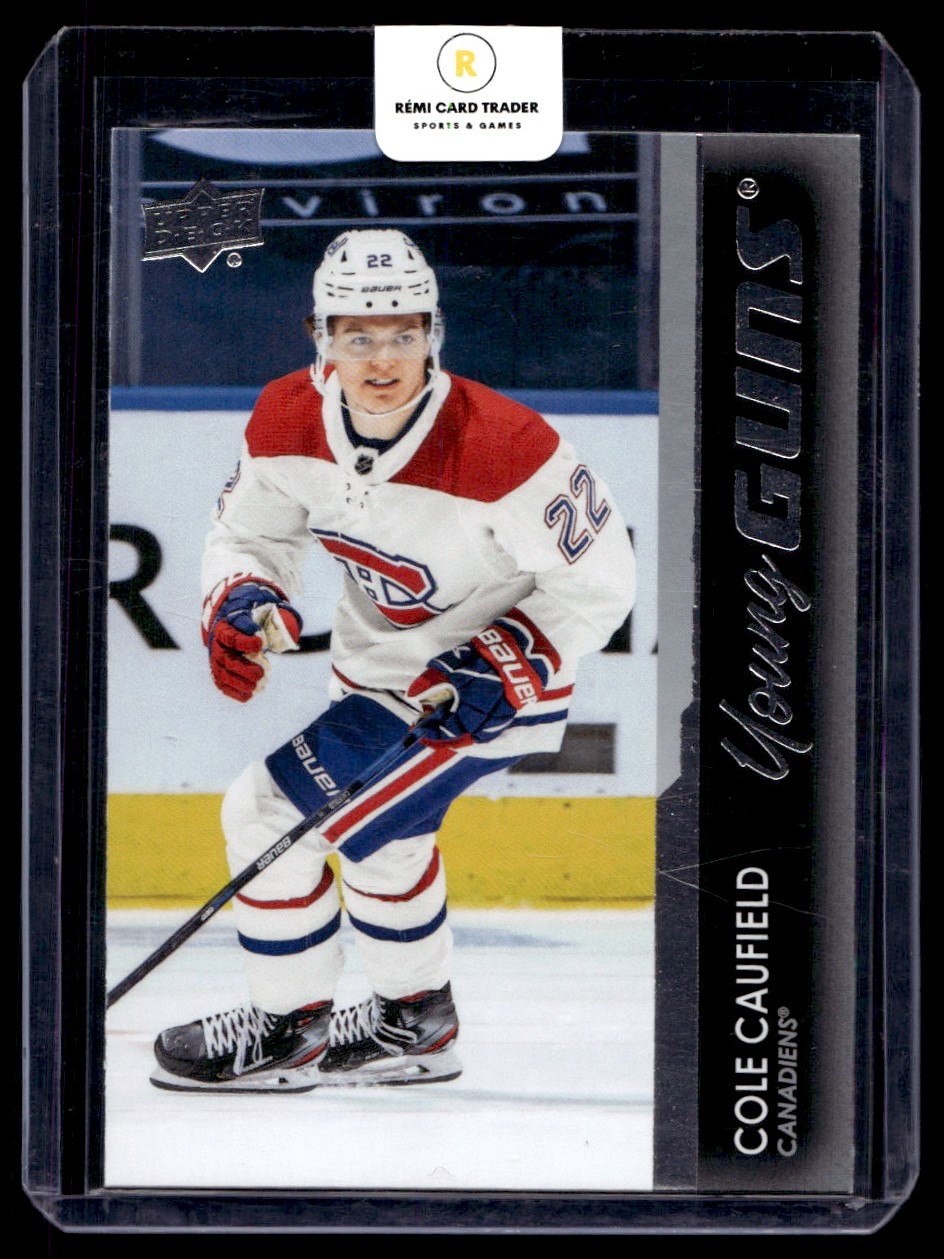 2021-22 Upper Deck Young Guns Cole Caufield #201 card front image