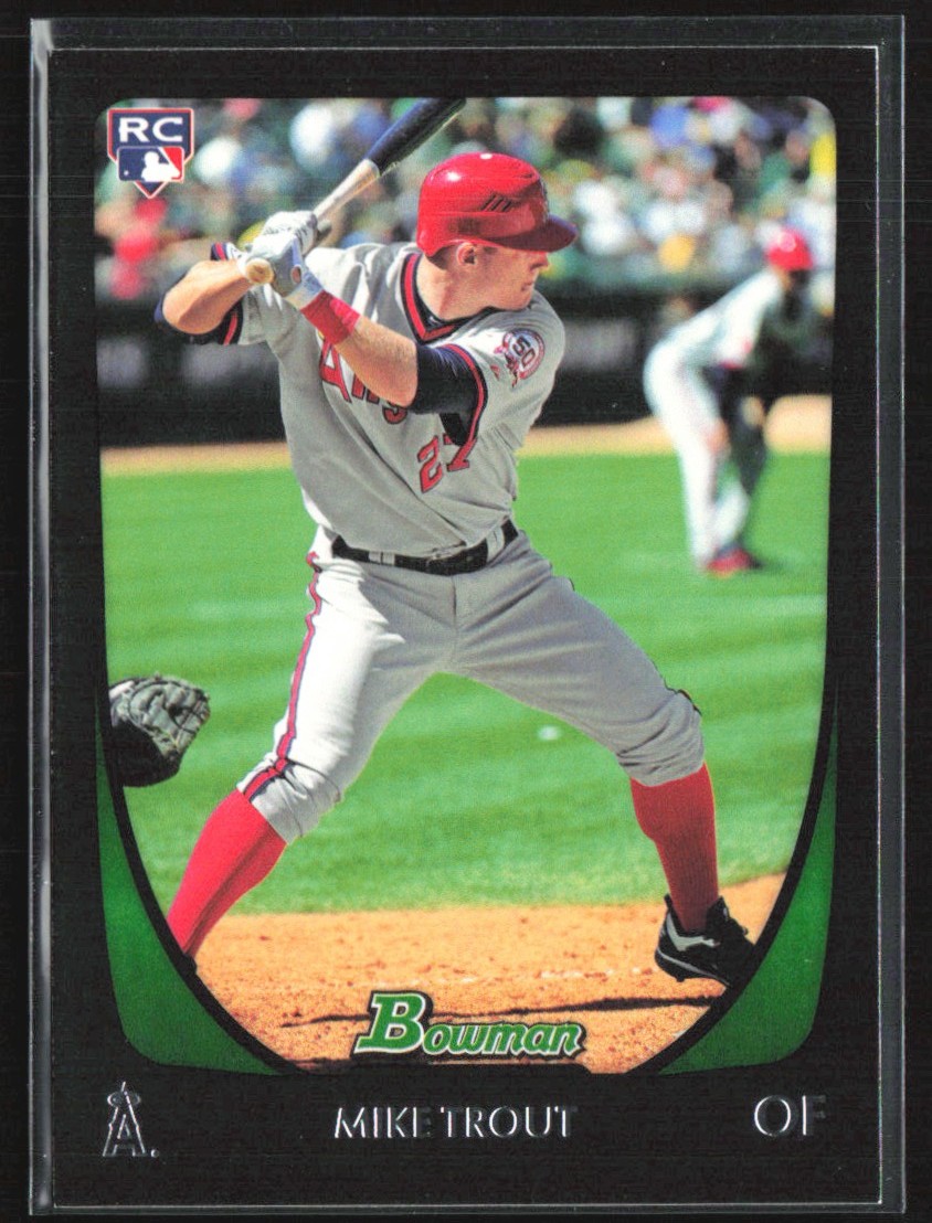 Mike Trout 2011 Bowman Draft Picks & Prospects RC E #101 Los Angeles Angels