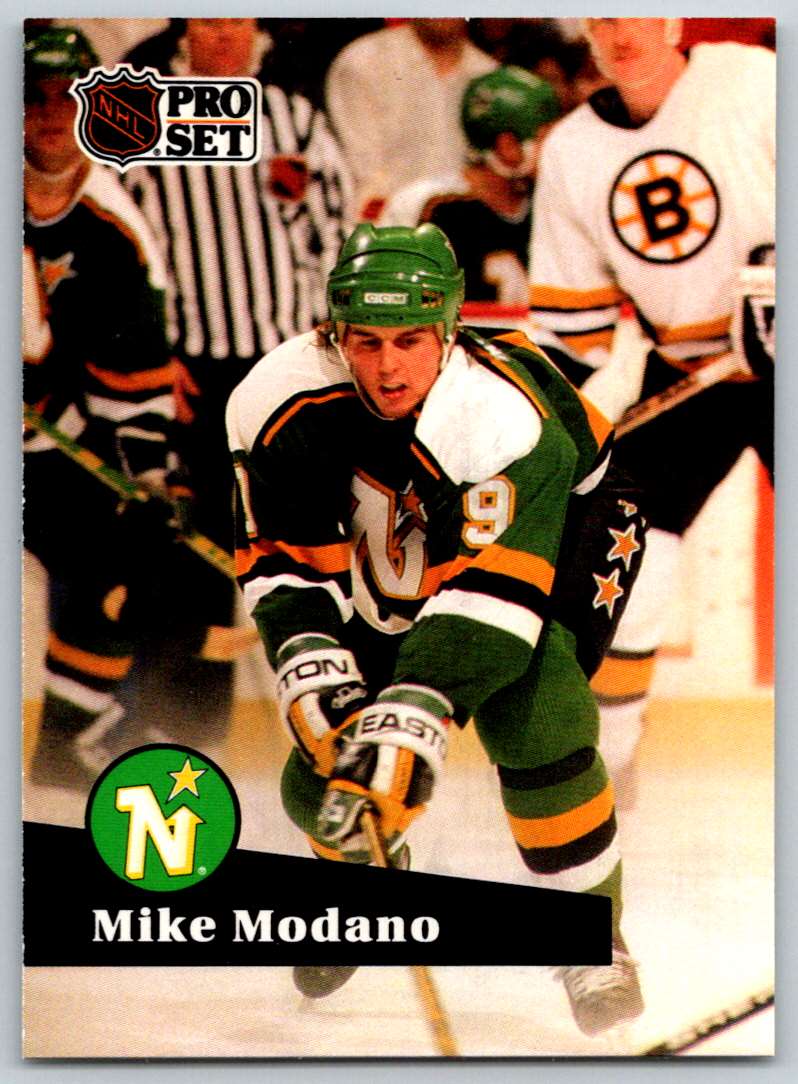 1991-92 Pro Set Mike Modano #105 card front image