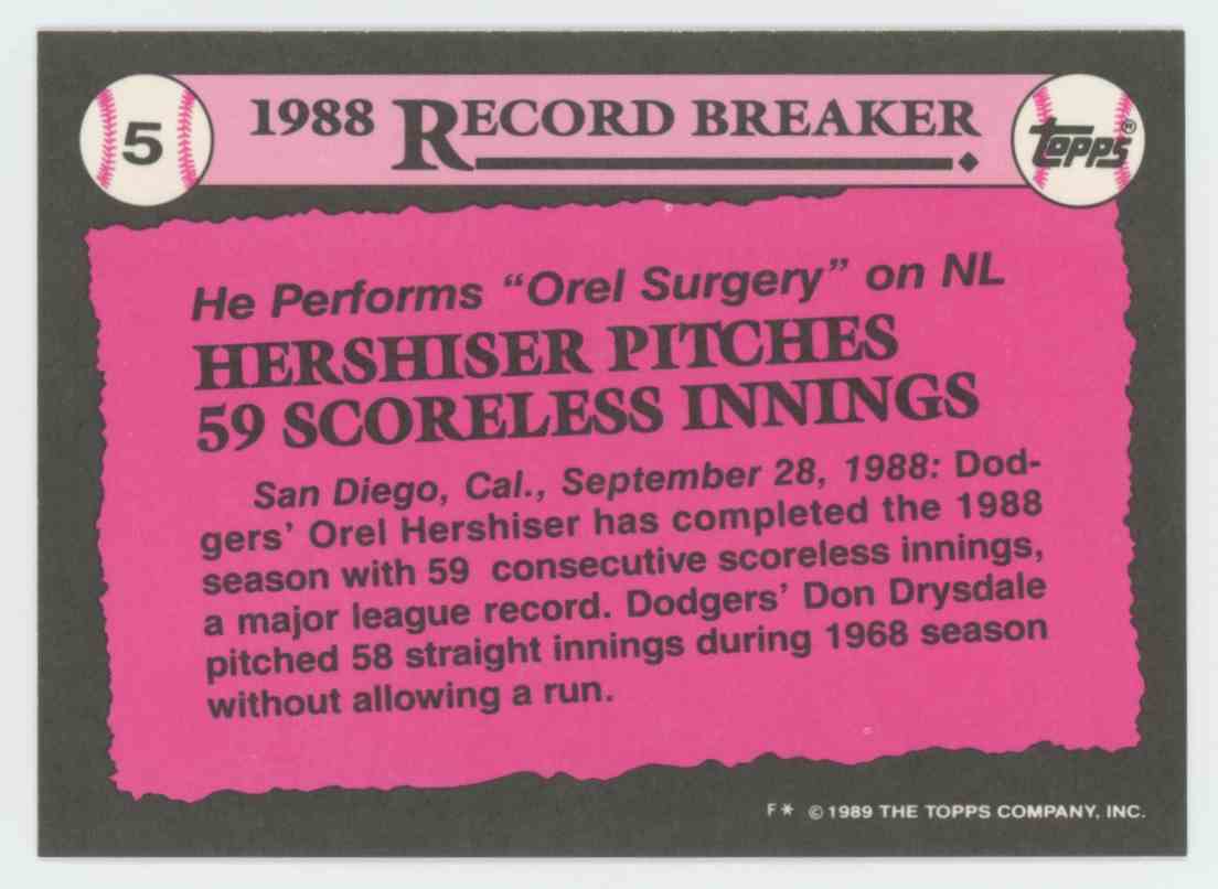 1988 topps orel hershiser