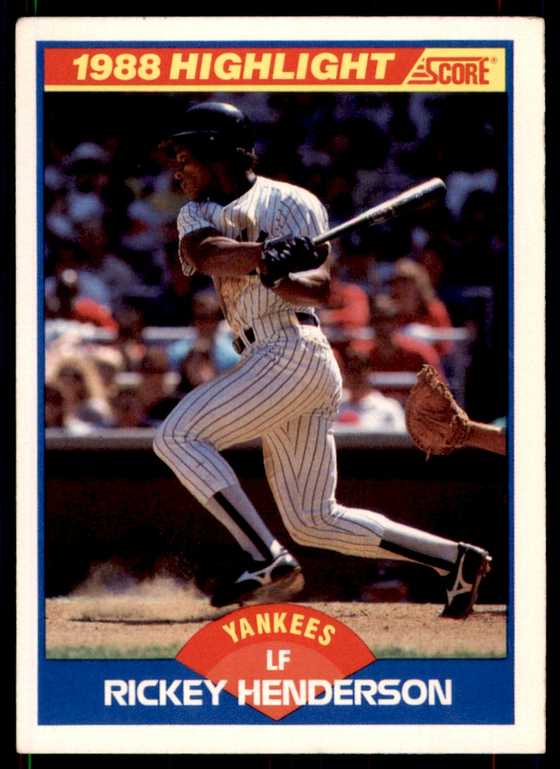1989 Score 1988 Highlight Rickey Henderson #657