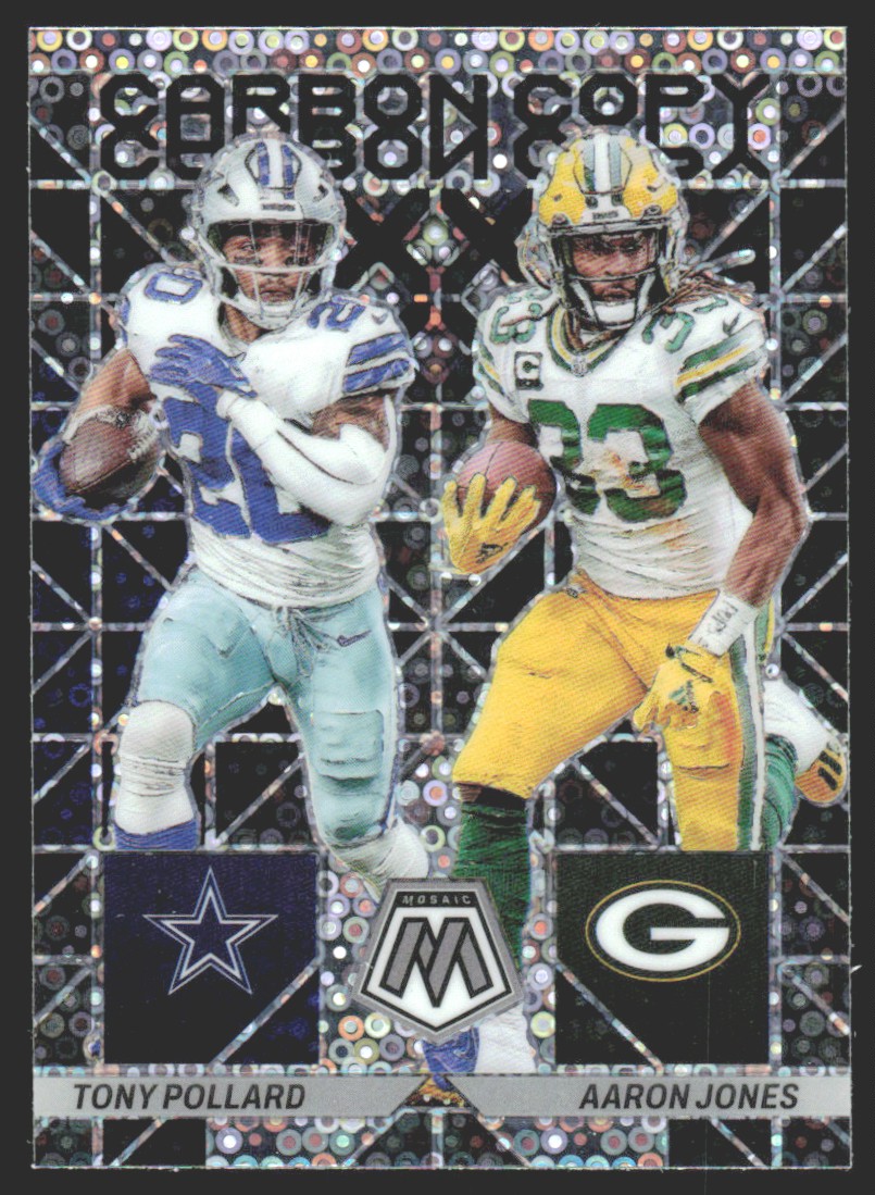 2023 Panini Mosaic Carbon Copy No Huddle Tony Pollard / Aaron