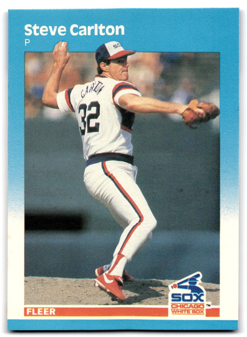 1987 Fleer Glossy Steve Carlton #490