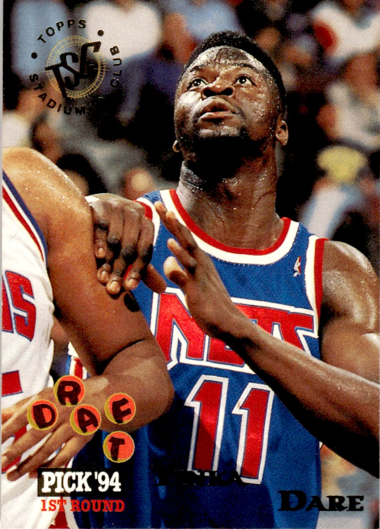 1994-95 Stadium Club Basketball Card Yinka Dare New Jersey Nets