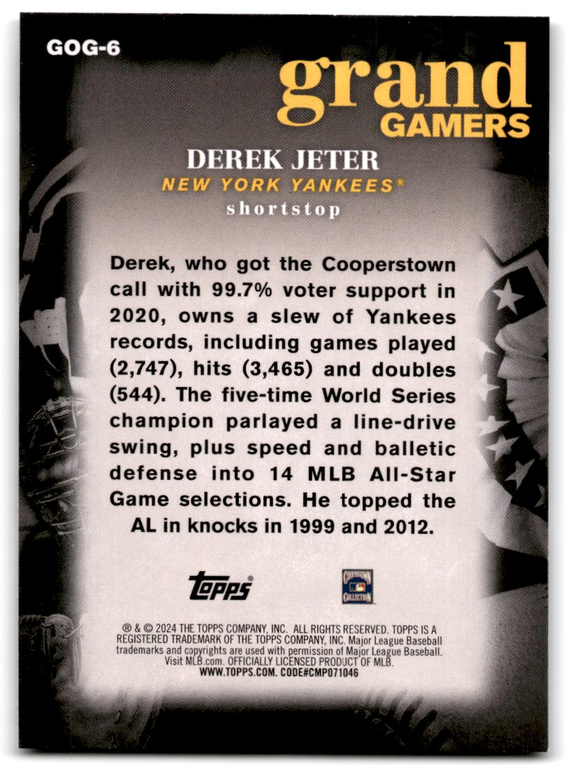 Derek Jeter ゴールドグラブ賞 ボブルヘッド Derek Jeter New York Yankees 5X Gold Glove Award Bobblehead FOCO