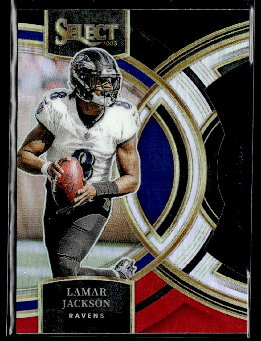 2023 Panini Select RWB Die Cut Lamar Jackson Baltimore Ravens #190