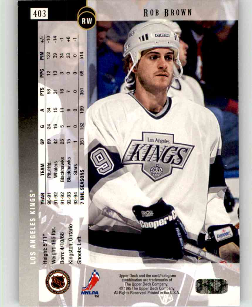  (CI) Rob Brown Hockey Card 2001-02 Chicago Wolves 3