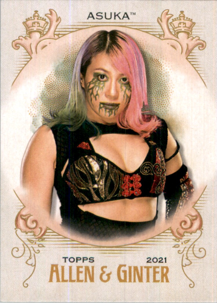 2021 Topps Heritage WWE Allen and Ginter Wrestling Card Asuka #AG3