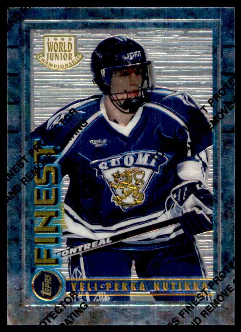 1994-95 Topps Finest Veli-Pekka Nutikka #135