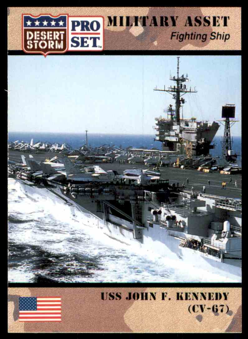 1991 Desert Storm Pro Set Uss John F. Kennedy (Cv-67) #180 card front image
