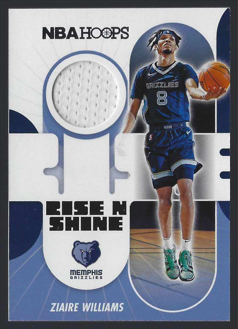 2021-22 Hoops Rise N Shine Memorabilia Ziaire Williams #RSZW card front image