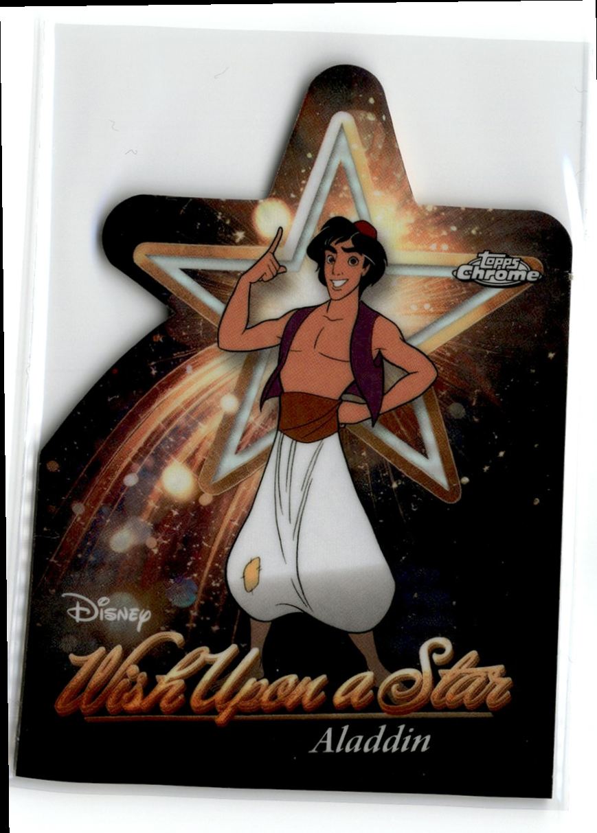 Topps クローム ディズニーワンダーウィッシュアポンスターダイカット 2025 TOPPS DISNEY WONDER WISH UPON A STAR DIE-CUT ALADDIN #W-5 | eBay