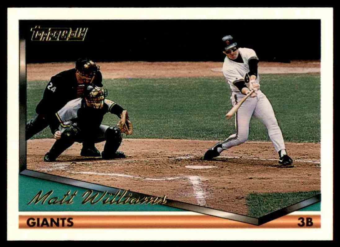 1994 Topps Gold Baseball Card Matt Williams #550 on Kronozio