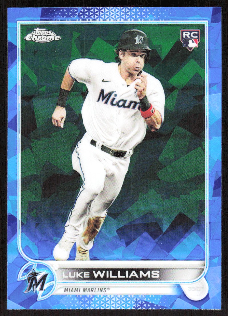 2022 2772D Topps Chrome Update BLUE Sapphire Edition Luke Williams