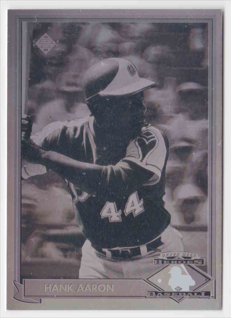 1991 Upper Deck Hologram Heroes Of Baseball Hank Aaron Hh1 On Kronozio