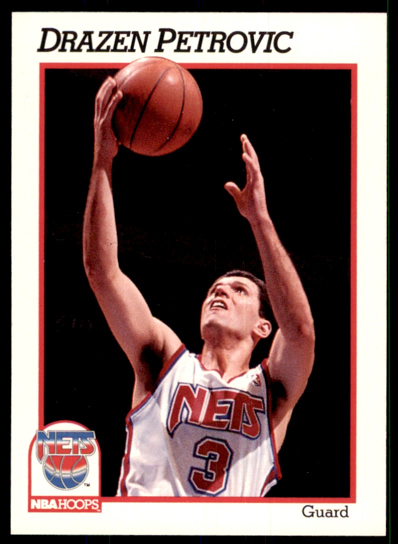 NBAカード 137枚 1991-92 NBA Hoops Drazen Petrovic Basketball Cards #137 | eBay