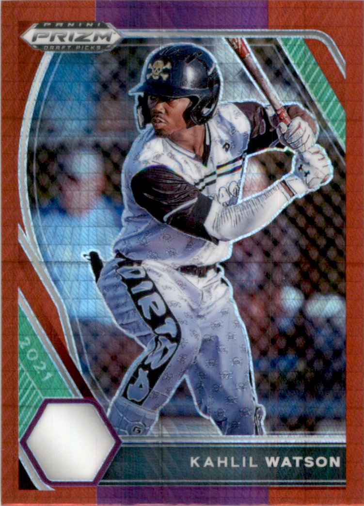 2021 Panini Prizm Draft Picks Prizms Red and Purple Hyper Kahlil Watson #16