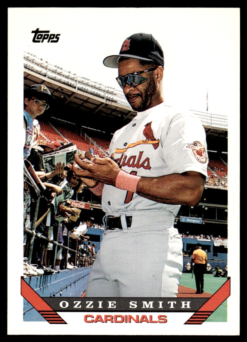 1993 Topps Baseball Card Ozzie Smith St. Louis Cardinals #40