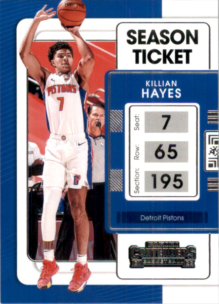 2021-22 Panini Contenders BasketBall Card Killian Hayes #78 card front image