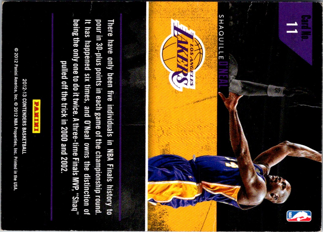 2012-13 Panini Preferred Center Memorabilia Andrew Bogut/David Robinson/Dwight Howard/Hakeem Olajuwon/Shaquille O'Neal/Spencer Hawes #1 card back image