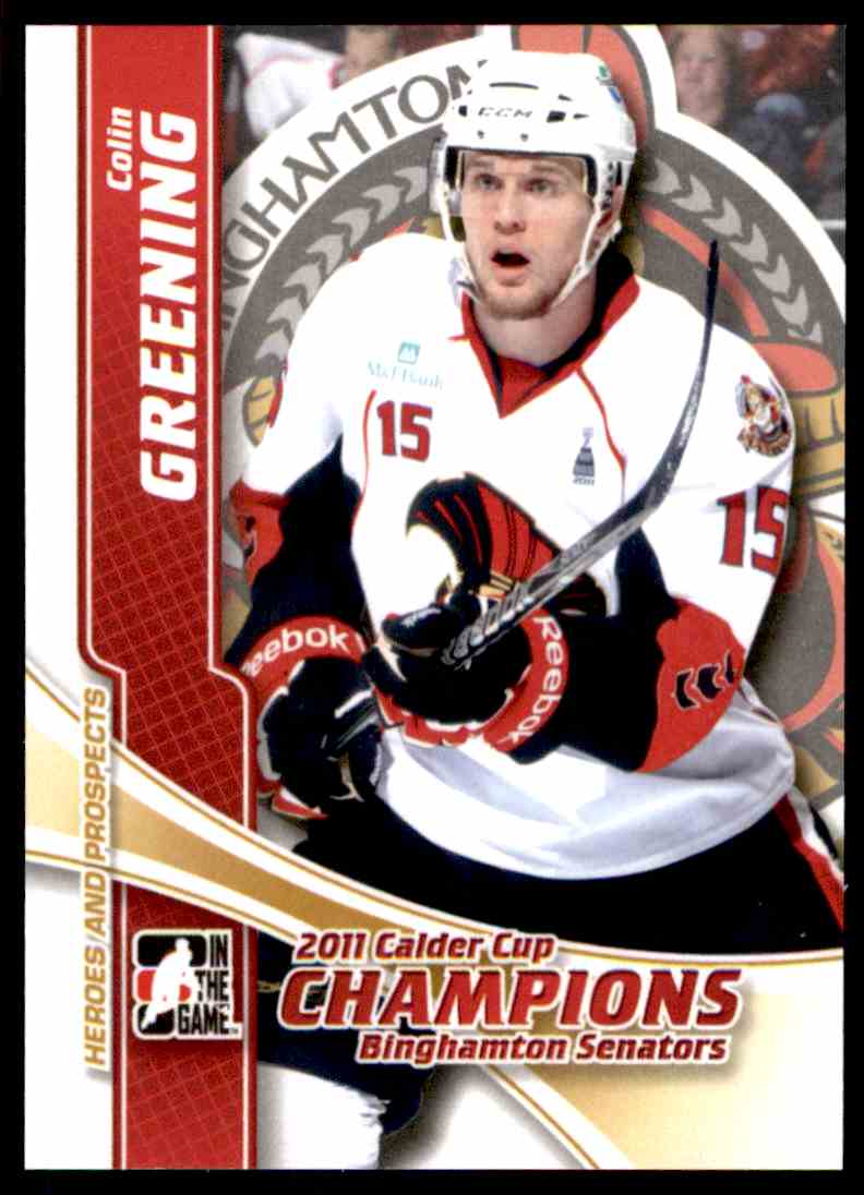 2011-12 ITG In The Game Heroes And Prospect 2011 Calder Cup Champions Colin Greening #CC-02