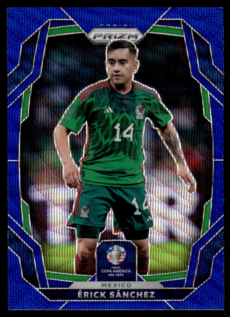 2024 Panini Prizm Copa America Blue Wave Erick Sanchez /199 Mexico