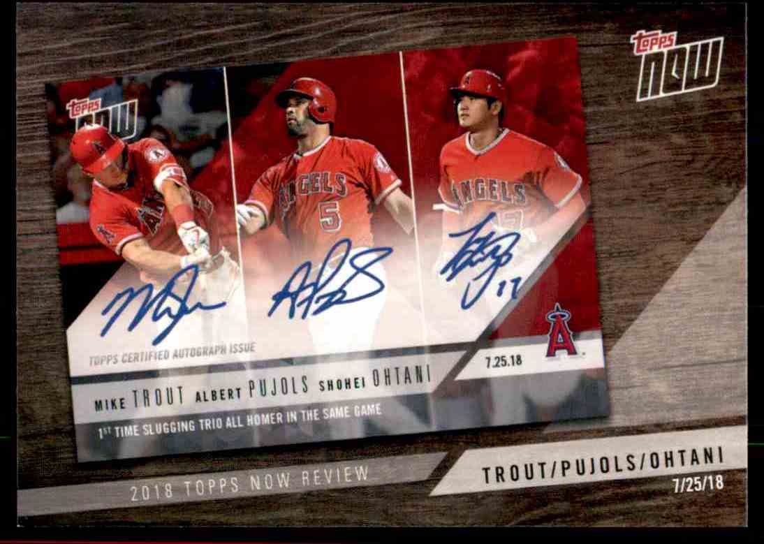 2019 Topps '18 Topps Now Review Mike Trout/Albert Pujols