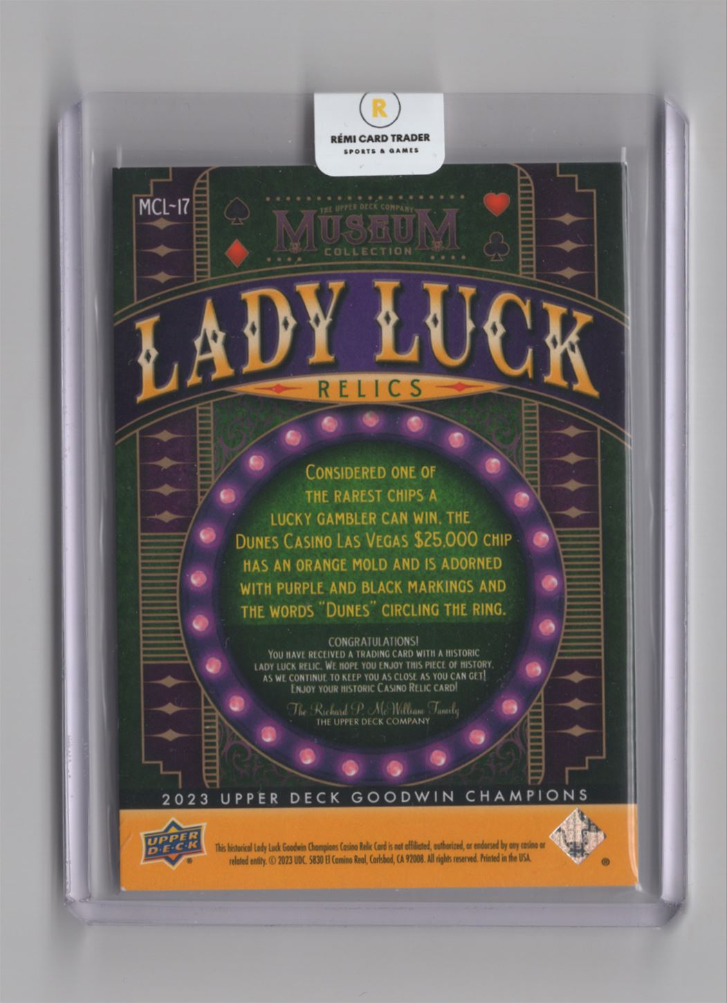 Goodwin Champions Lady Luck Relic カジノコイン Goodwin Champions Lady Luck Relic カジノコイン Goodwin