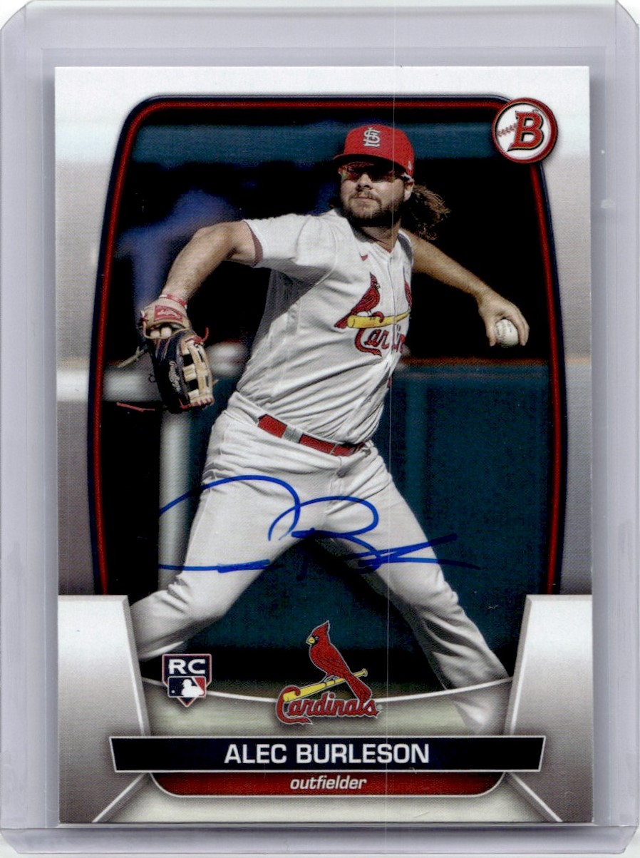 2023 Bowman Alec Burleson RC Auto St. Louis Cardinals #47