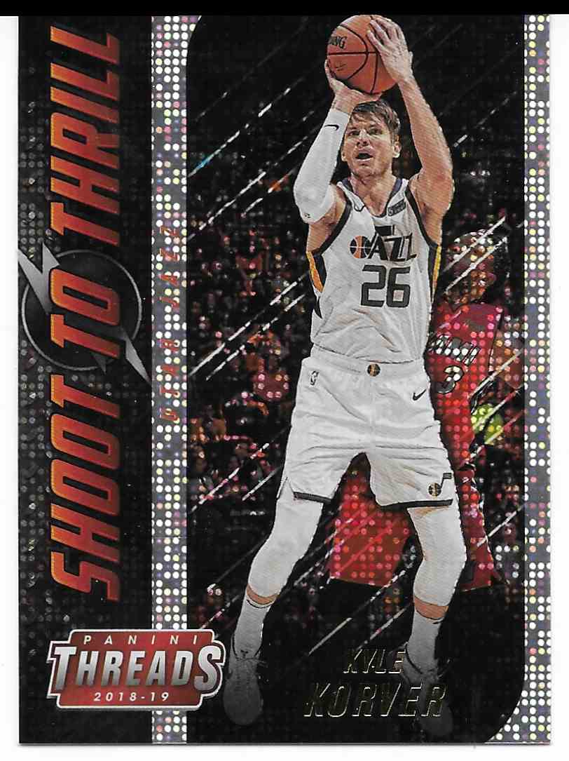 2018-19 Panini Threads Shoot To Thrill Dazzle Kyle Korver #19