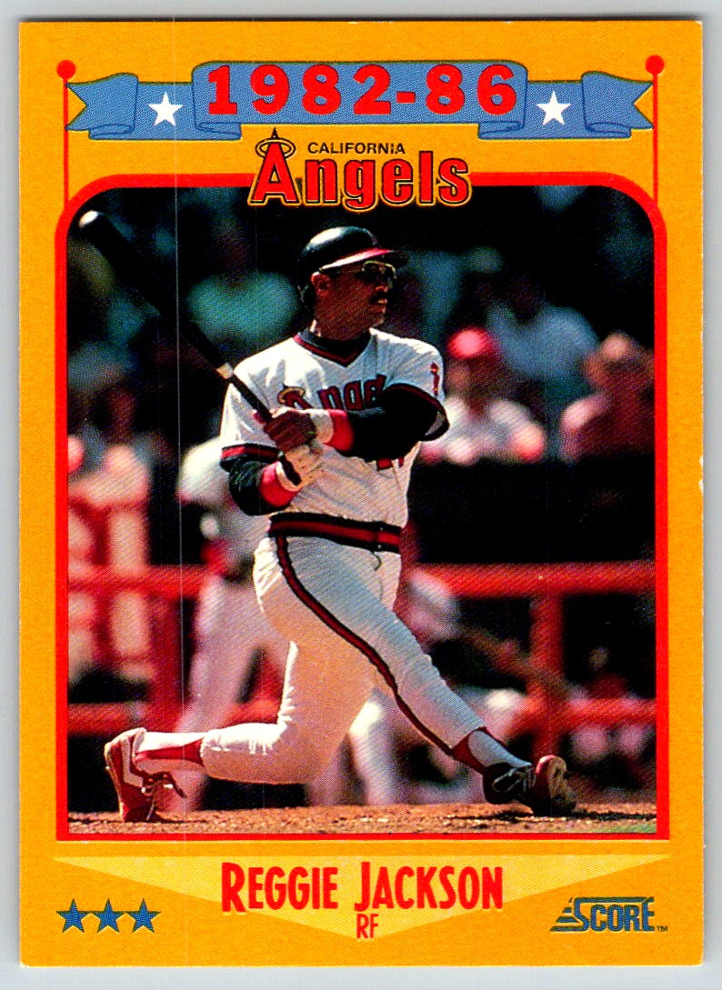 1988 SCORE BASEBALL 1982-86 ANGELS REGGIE JACKSON CALIFORNIA