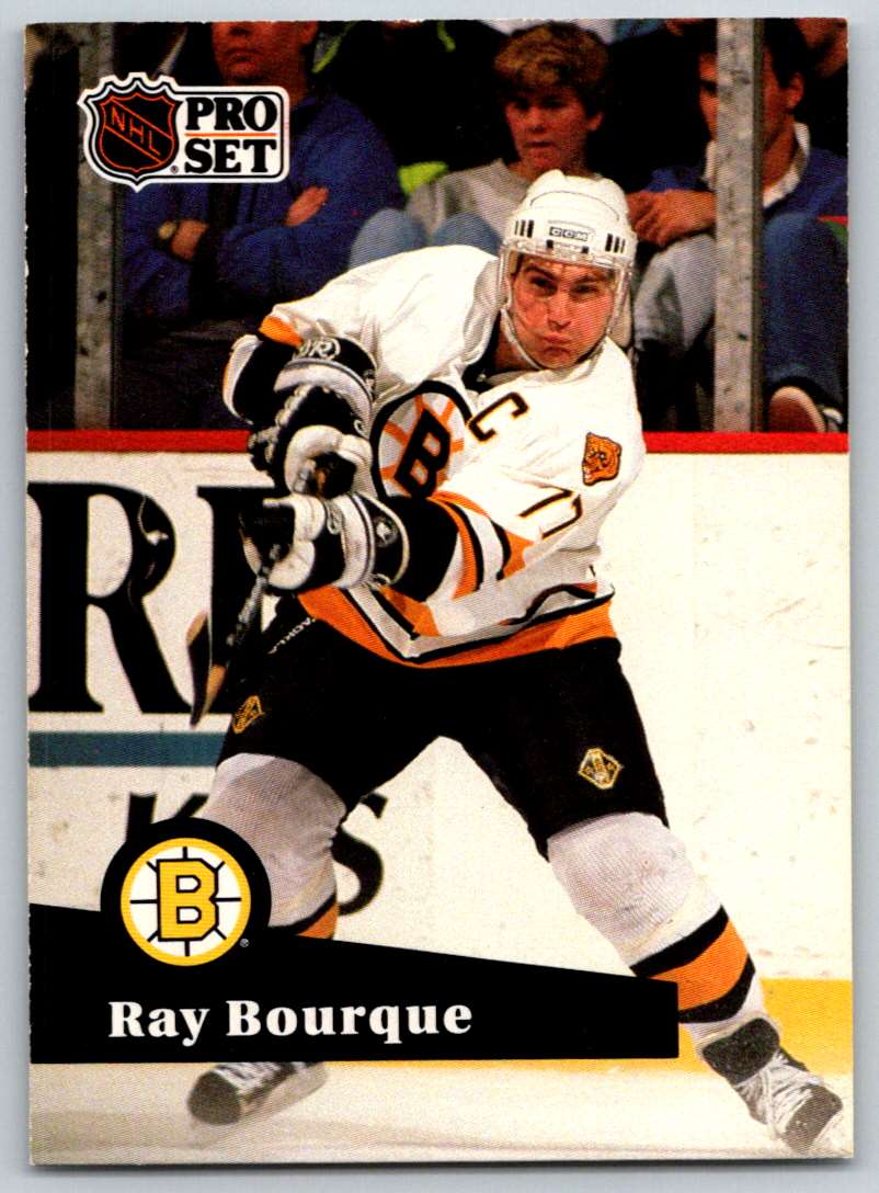 1991-92 Pro Set Ray Bourque #9 card front image