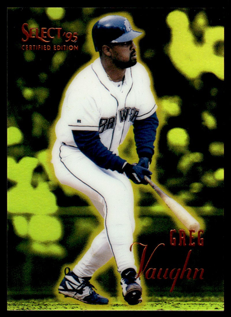 1995 Select Certified Mirror Gold Greg Vaughn Milwaukee Brewers