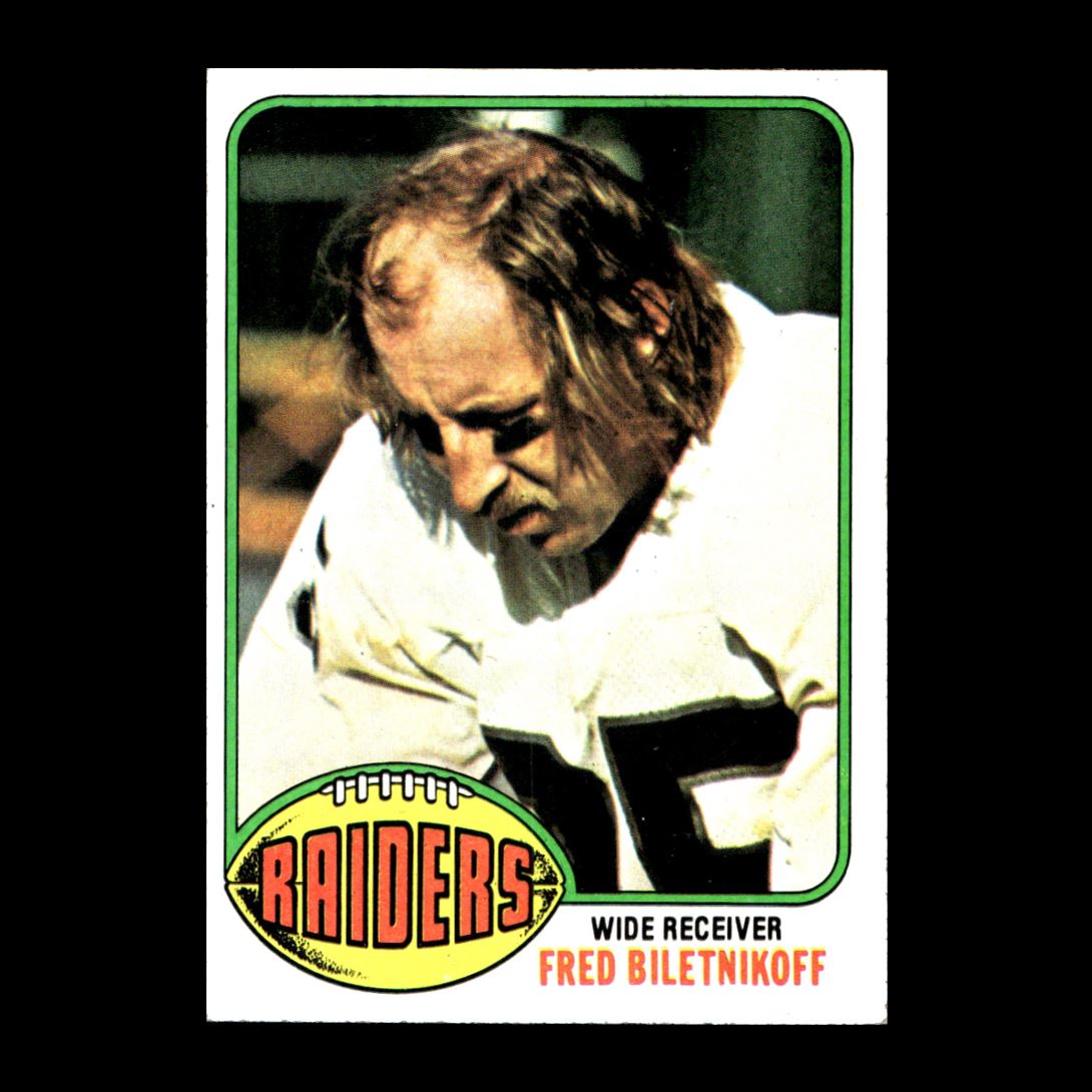 Fred Biletnikoff 1976 Oakland Raiders Home Throwback NFL Football