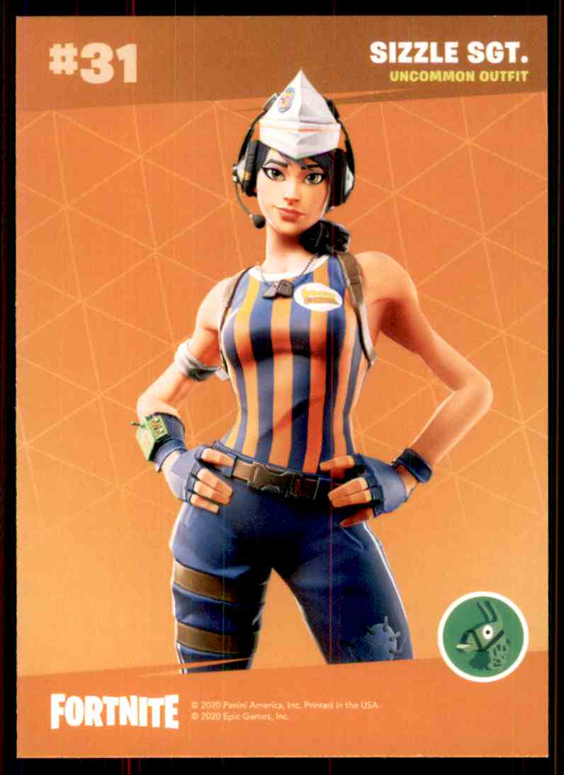 crystal from fortnite on 2020 Panini Fortnite Series 2 Sizzle Sgt 31 Ebay