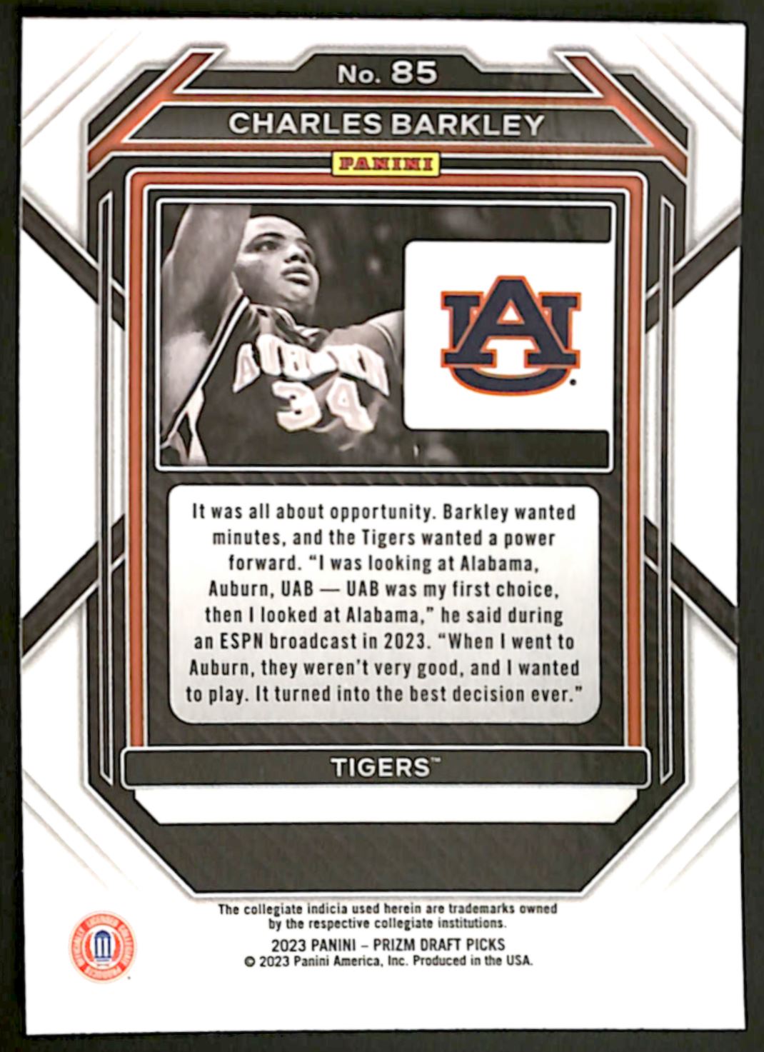 Charles Barkley with high praise for Johni Broome, Auburn basketball ahead  of NCAAT, image size:1070x1473