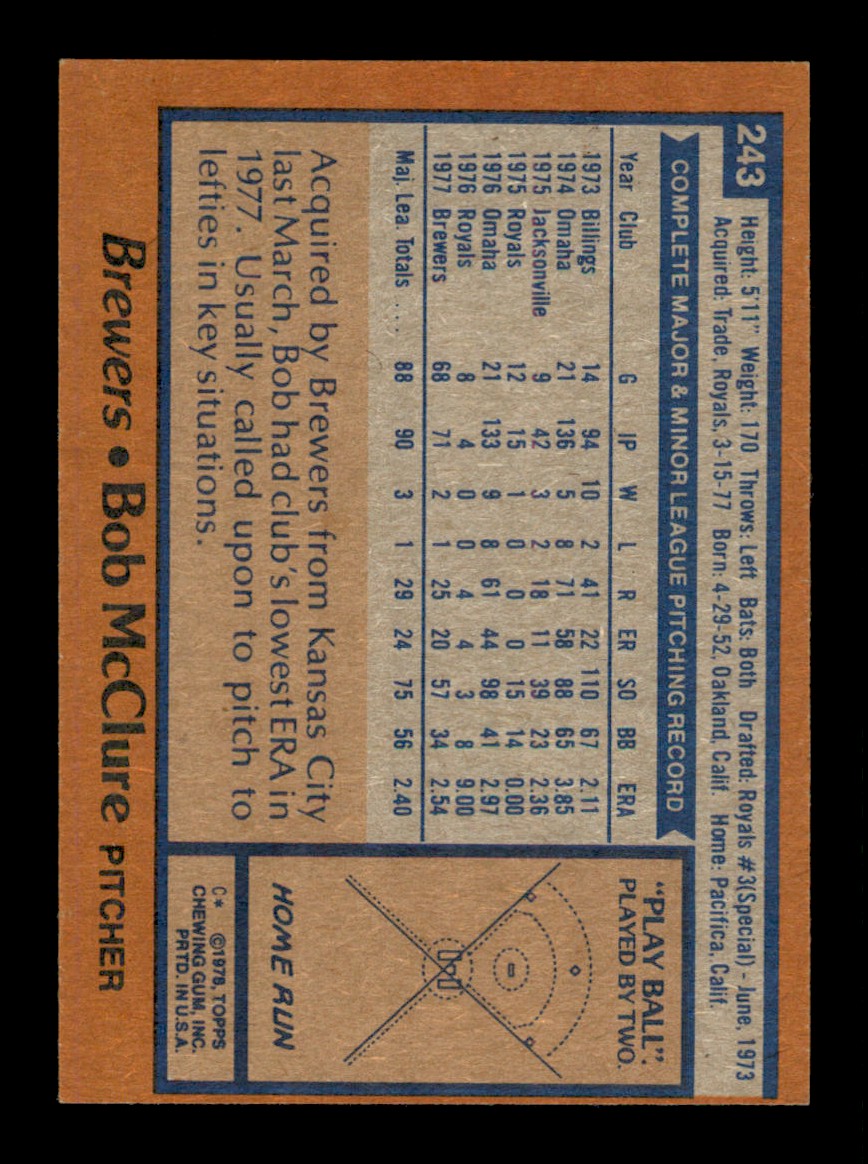 Topps Baseball #1-250 1978 - TÚ ELIGES - Completa tu conjunto - Imagen 485 de 499