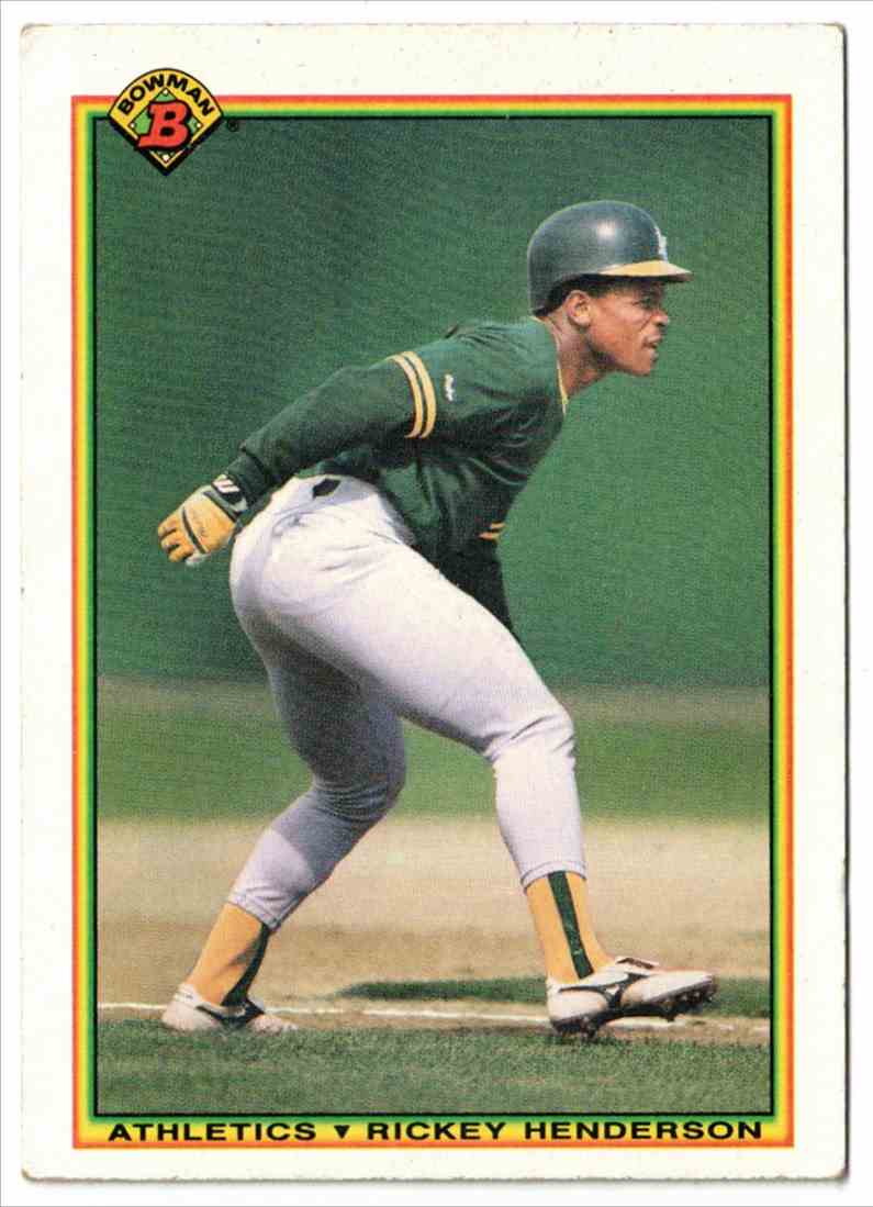 1990 Bowman Rickey Henderson ##457