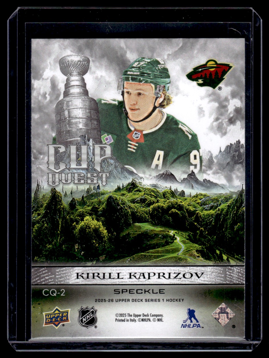 2025-26 Upper Deck Series 1 Cup Quest Speckle Kirill Kaprizov #CQ