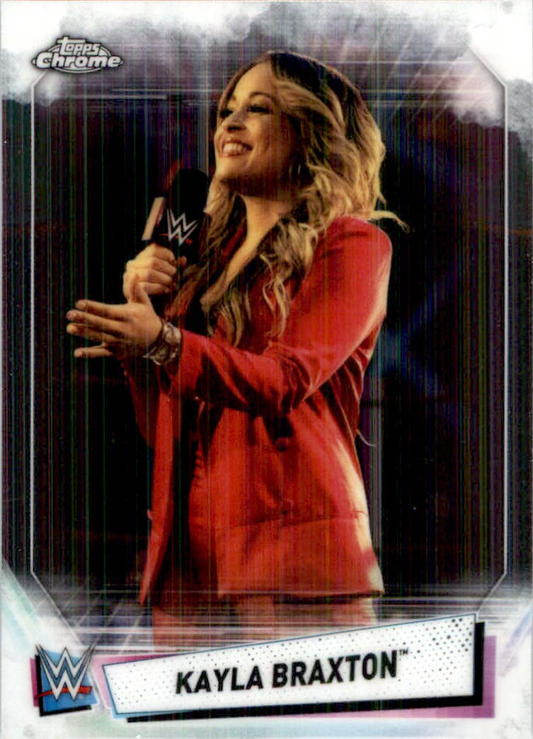 2021 Topps WWE Chrome Kayla Braxton #57 card front image