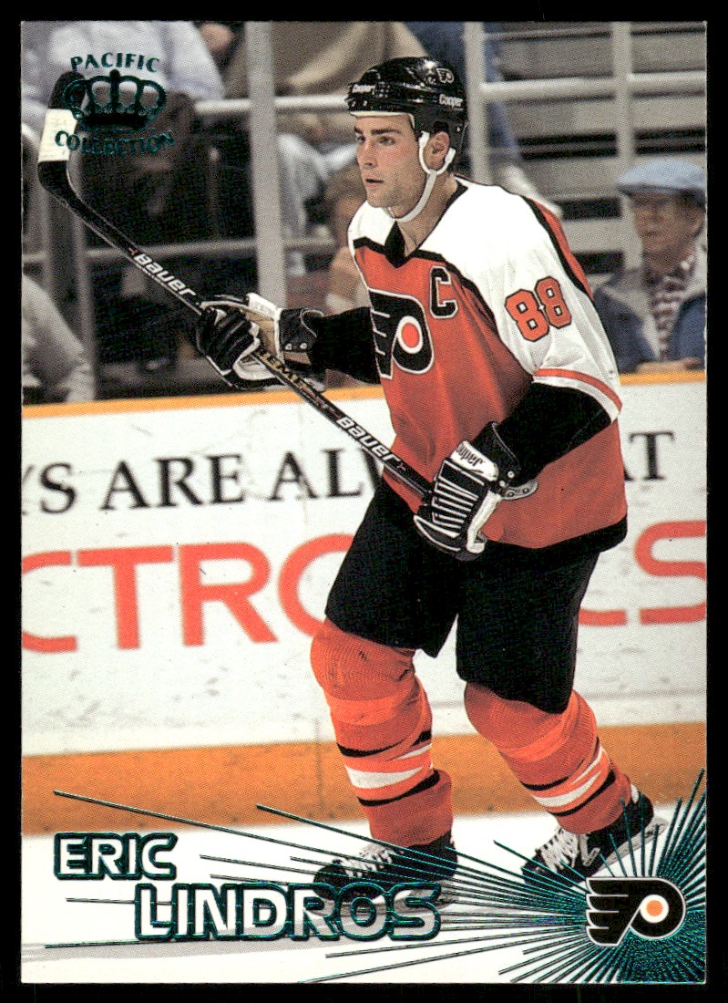 NHL　フィラデルフィアフライヤーズ#88エリック・リンドロス　 ユニフォーム Eric Lindros Philadelphia Flyers #88 1997-98 Pacific Crown