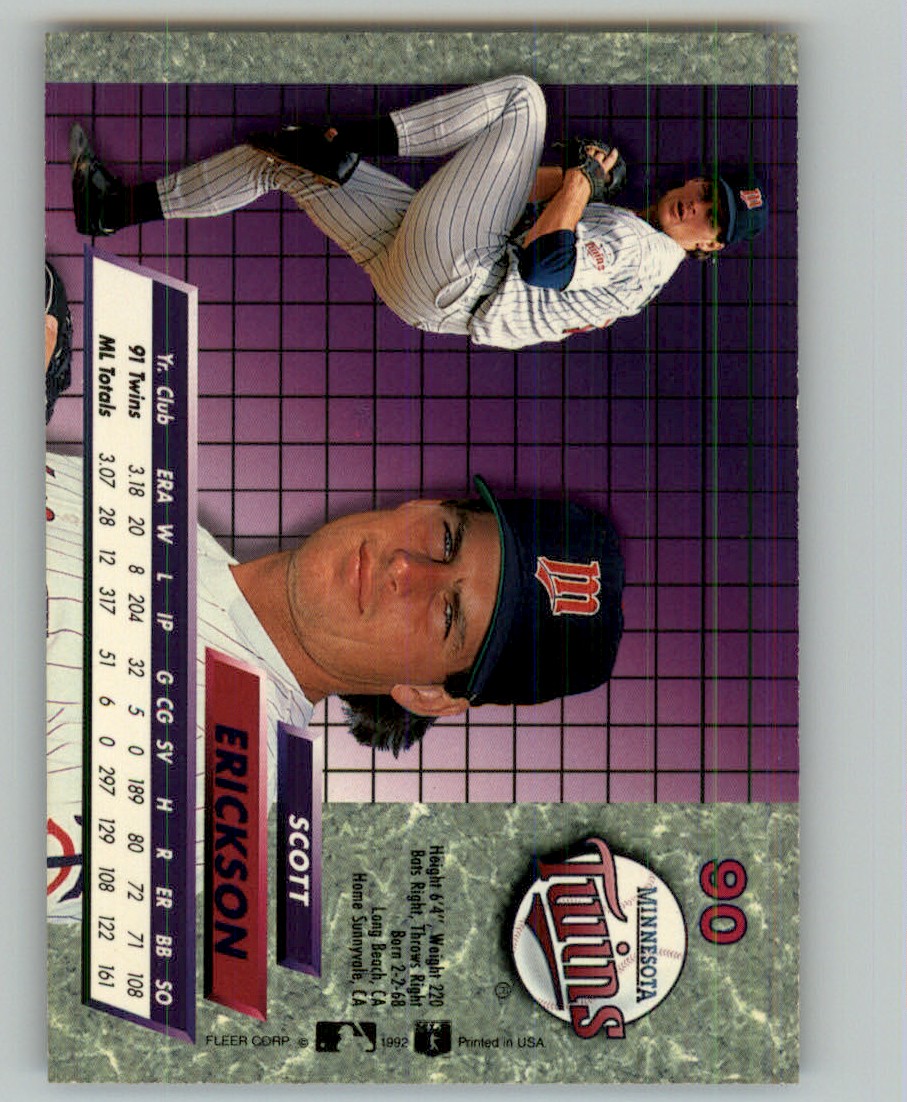 1992 Ultra MLB Scott Erickson #90 | eBay