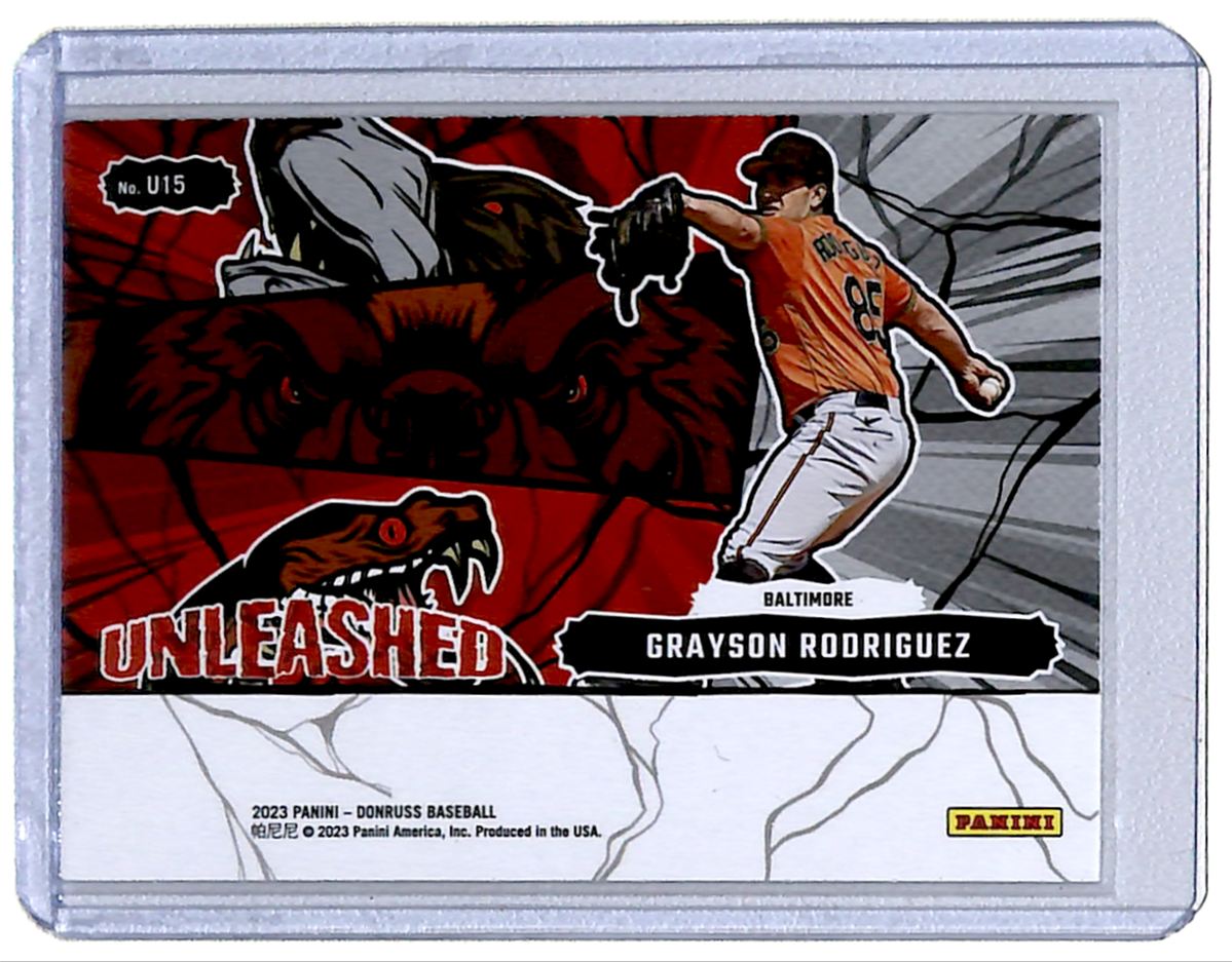 2023 Donruss Unleashed Grayson Rodriguez #U15 card back image