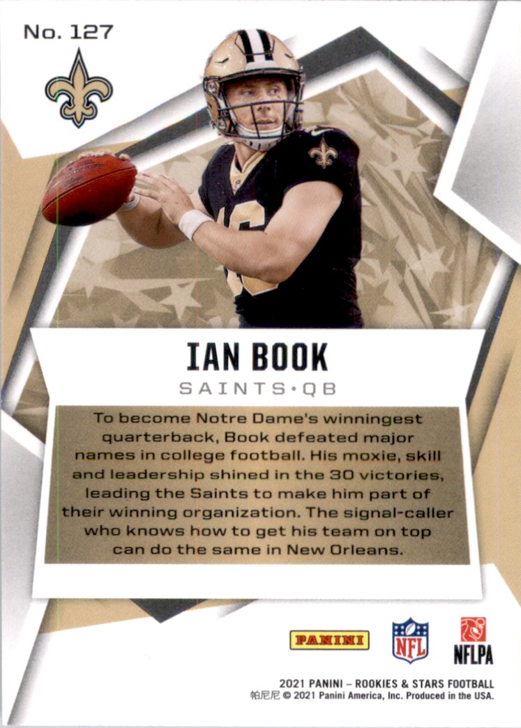 2021 Rookies and Stars Ian Book #127 card back image